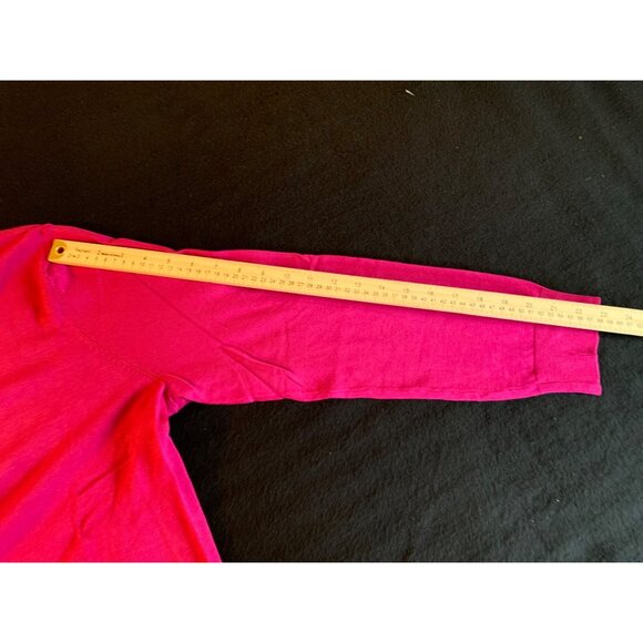 Jones New York Signature Womens Size XXLarge Fuchsia Cardigan Sweater - Picture 9 of 11